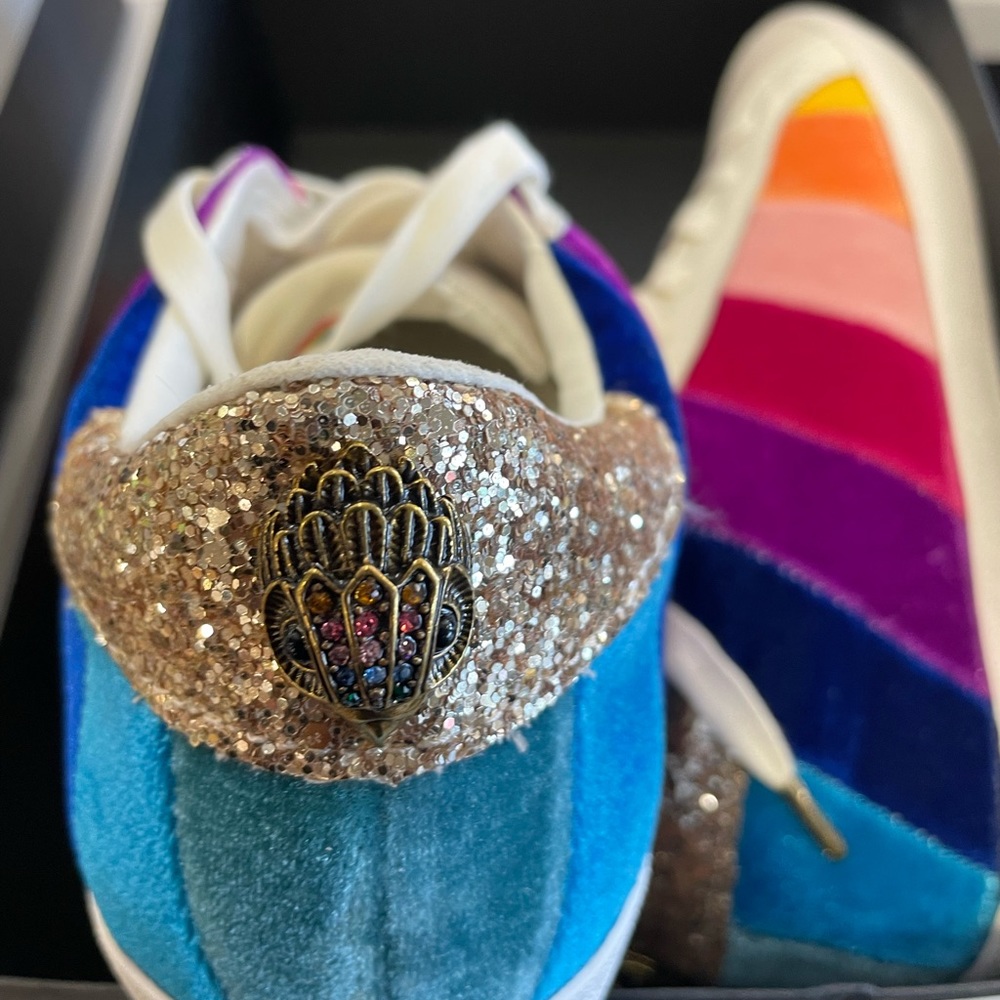 Kurt Geiger Of London Woman, Size 10 Luxury Velvet/ Velour Multi-Color